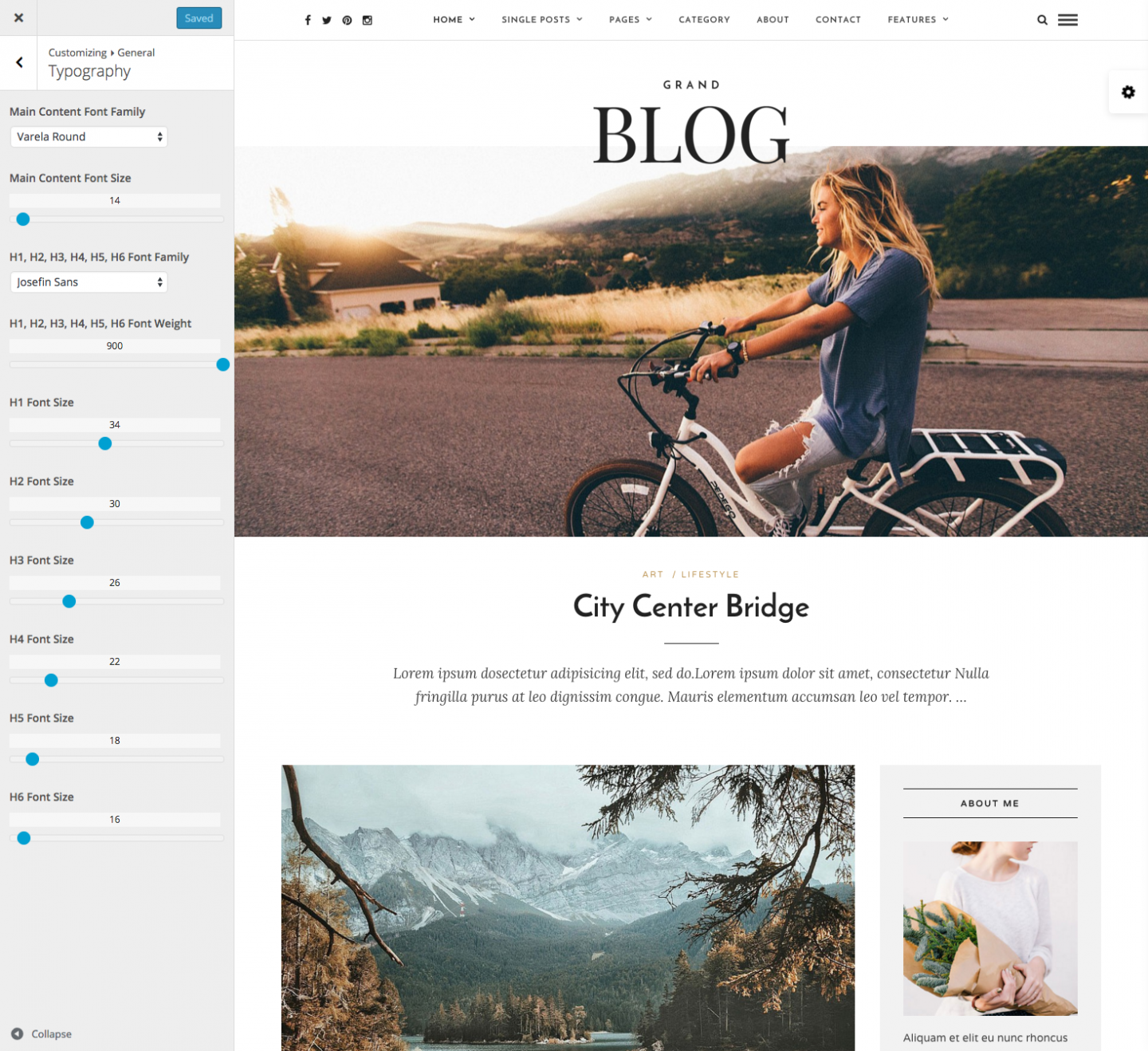 Customize  Grand Blog   Responsive Blog Theme   Just another WordPress site